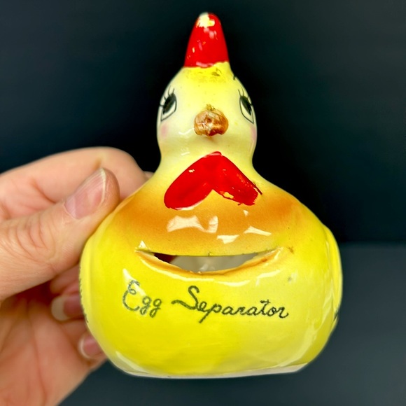 Retro /vintage JOSEF ORIGINALS anthropomorphic ceramic chicken egg separator - Picture 6 of 9